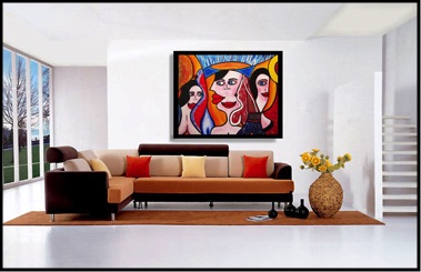 Zarum-Art-Painting-The-Hierarchy-of-Women-Living-Room