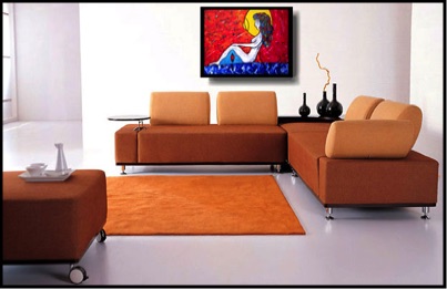 Zarum-Art-Painting-4 Nudes-Living-Room