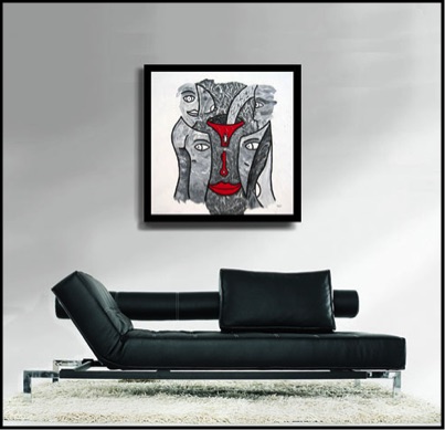 Zarum-Art-Painting-Chastity-FACES-Series-sofa