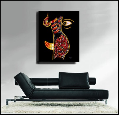 Zarum-Art-Painting-Head-Turner-FACES-Series-sofa