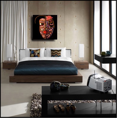 Zarum-Art-Painting-Hidden-Soul-FACES-Series-Bedroom
