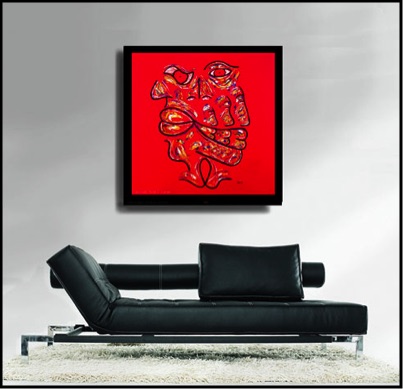 Zarum-Art-Painting-Seeing-Red-FACES-Series-sofa